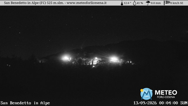 time-lapse frame, San Benedetto in Alpe webcam