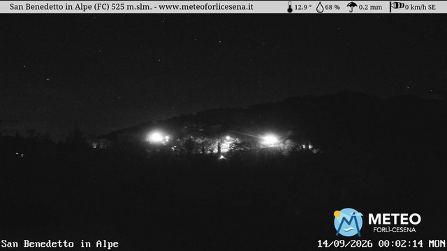 time-lapse frame, San Benedetto in Alpe webcam