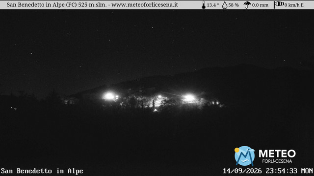 time-lapse frame, San Benedetto in Alpe webcam