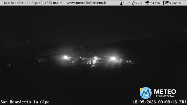 time-lapse frame, San Benedetto in Alpe webcam