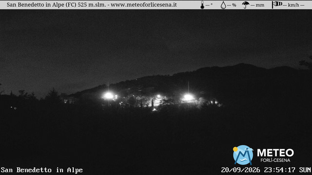 time-lapse frame, San Benedetto in Alpe webcam