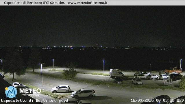 time-lapse frame, Ospedaletto di Bertinoro webcam
