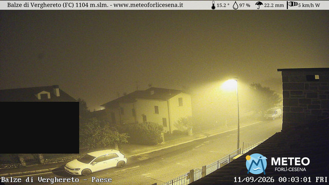 time-lapse frame, Balze di Verghereto - Paese webcam