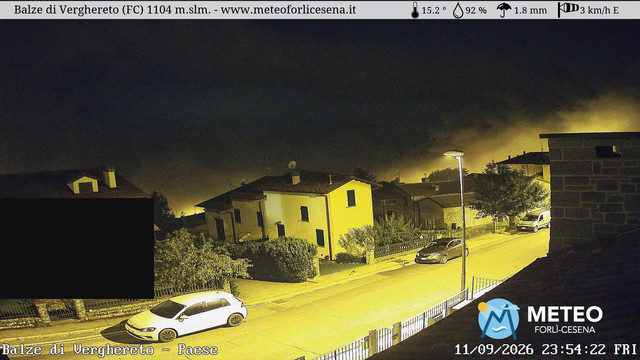time-lapse frame, Balze di Verghereto - Paese webcam