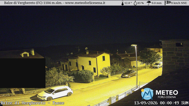 time-lapse frame, Balze di Verghereto - Paese webcam