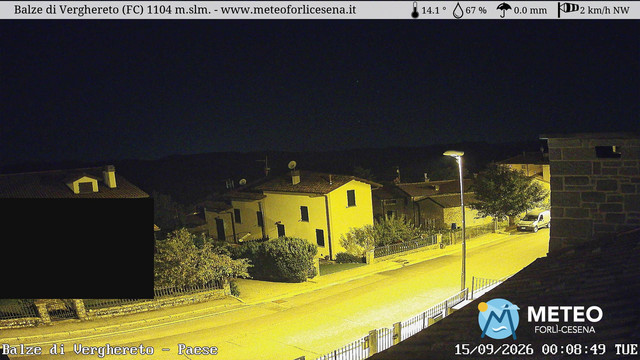 time-lapse frame, Balze di Verghereto - Paese webcam
