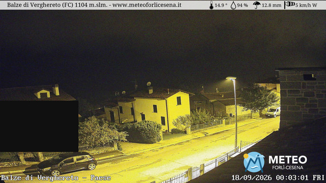 time-lapse frame, Balze di Verghereto - Paese webcam