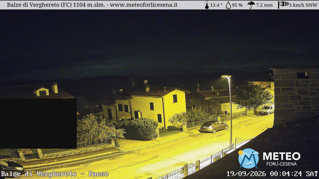 time-lapse frame, Balze di Verghereto - Paese webcam