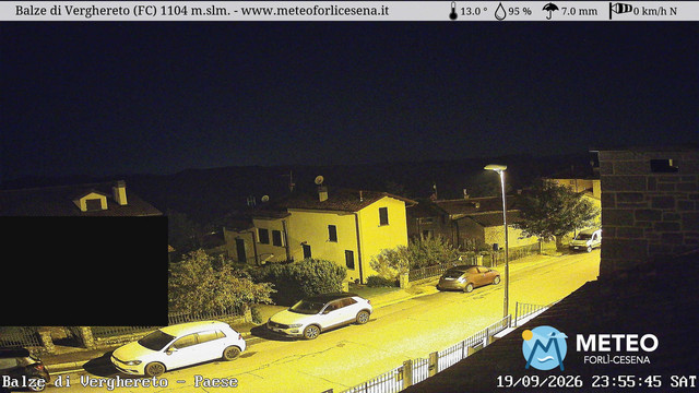 time-lapse frame, Balze di Verghereto - Paese webcam