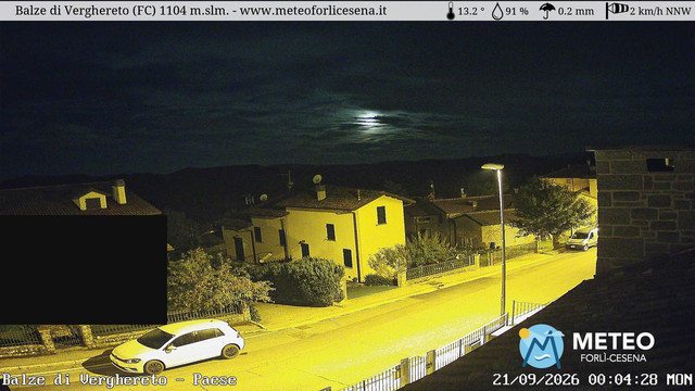 time-lapse frame, Balze di Verghereto - Paese webcam