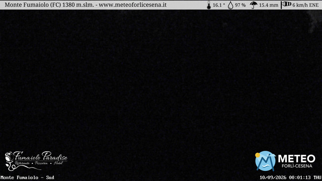 time-lapse frame, Monte Fumaiolo webcam