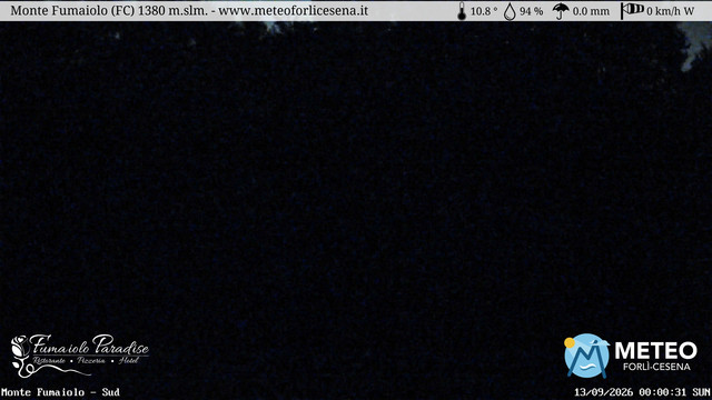 time-lapse frame, Monte Fumaiolo webcam