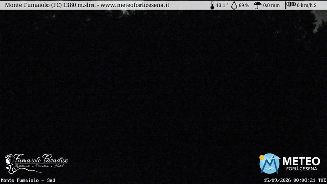 time-lapse frame, Monte Fumaiolo webcam