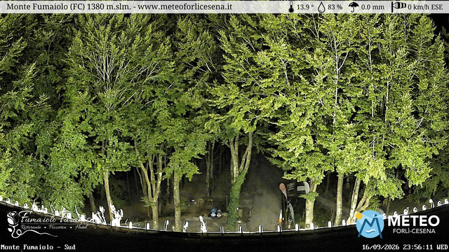 time-lapse frame, Monte Fumaiolo webcam