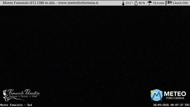 time-lapse frame, Monte Fumaiolo webcam