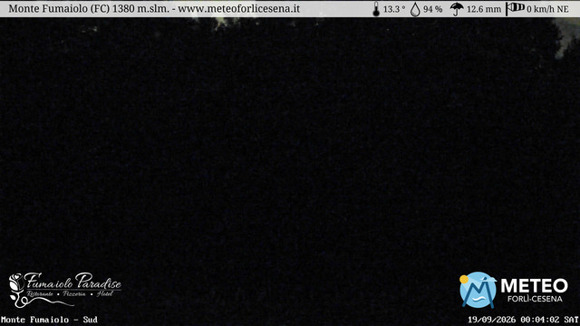 time-lapse frame, Monte Fumaiolo webcam