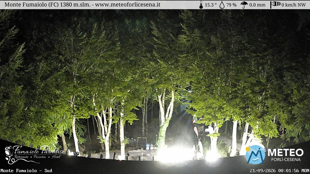 time-lapse frame, Monte Fumaiolo webcam
