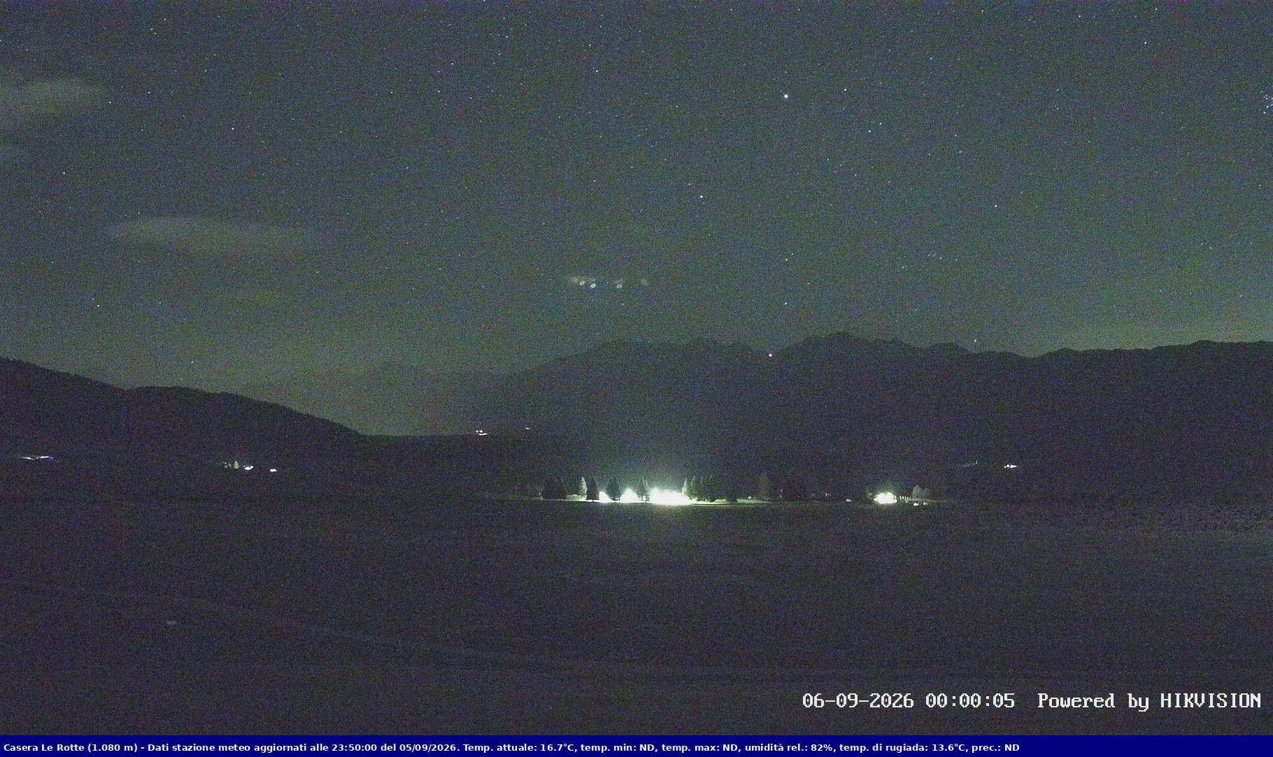 time-lapse frame, Pian Cansiglio - Casera Le Rotte webcam