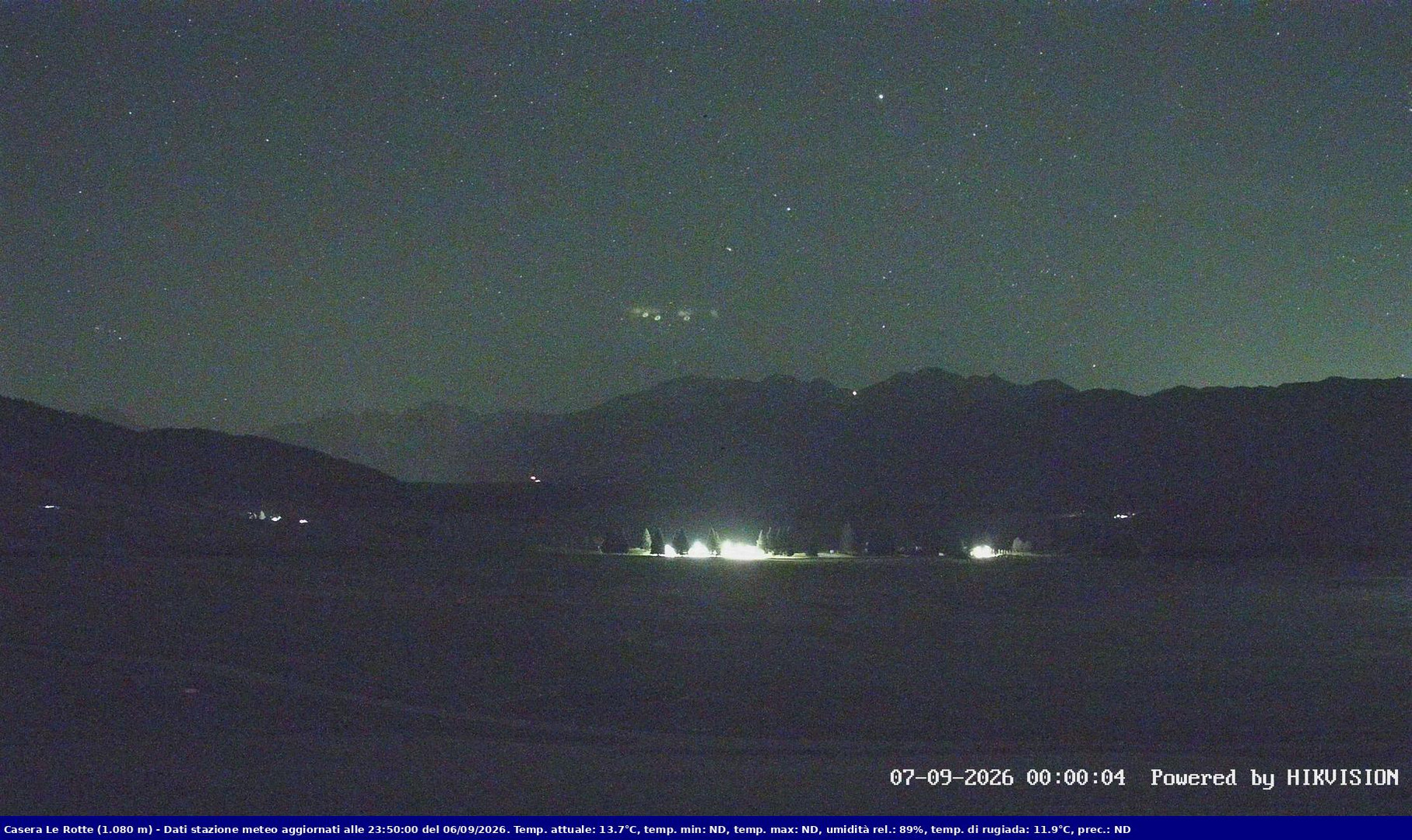 time-lapse frame, Pian Cansiglio - Casera Le Rotte webcam