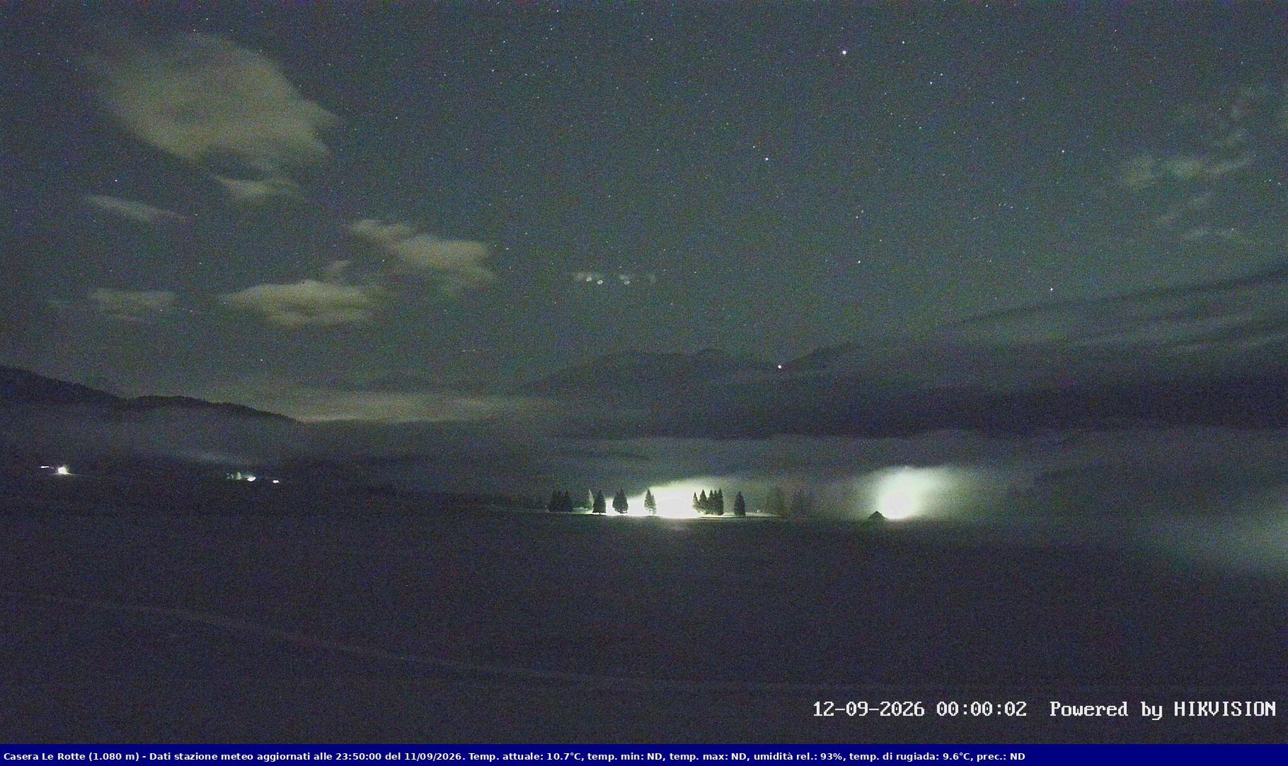 time-lapse frame, Pian Cansiglio - Casera Le Rotte webcam