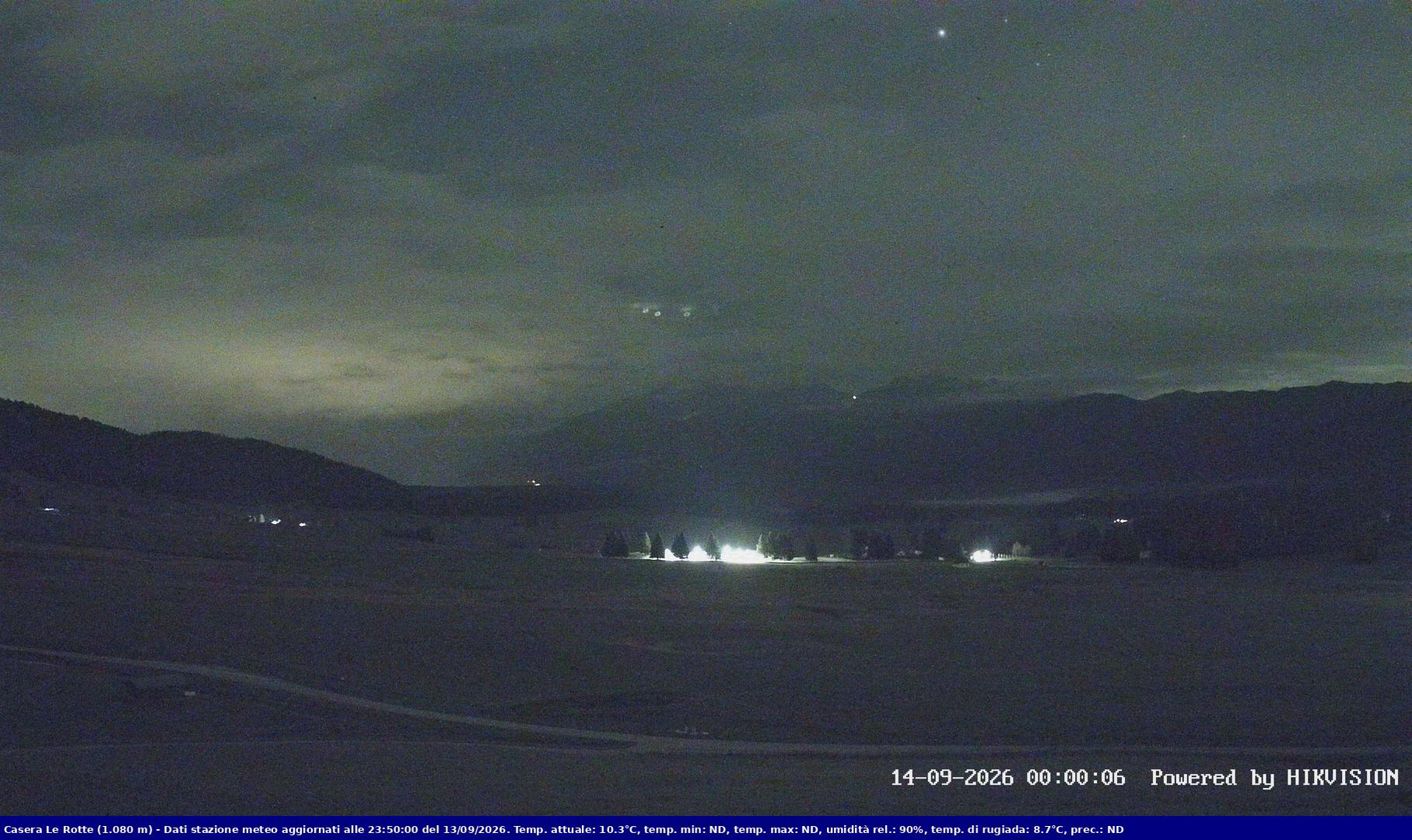 time-lapse frame, Pian Cansiglio - Casera Le Rotte webcam