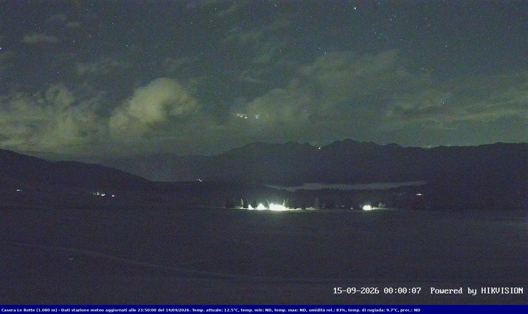 time-lapse frame, Pian Cansiglio - Casera Le Rotte webcam