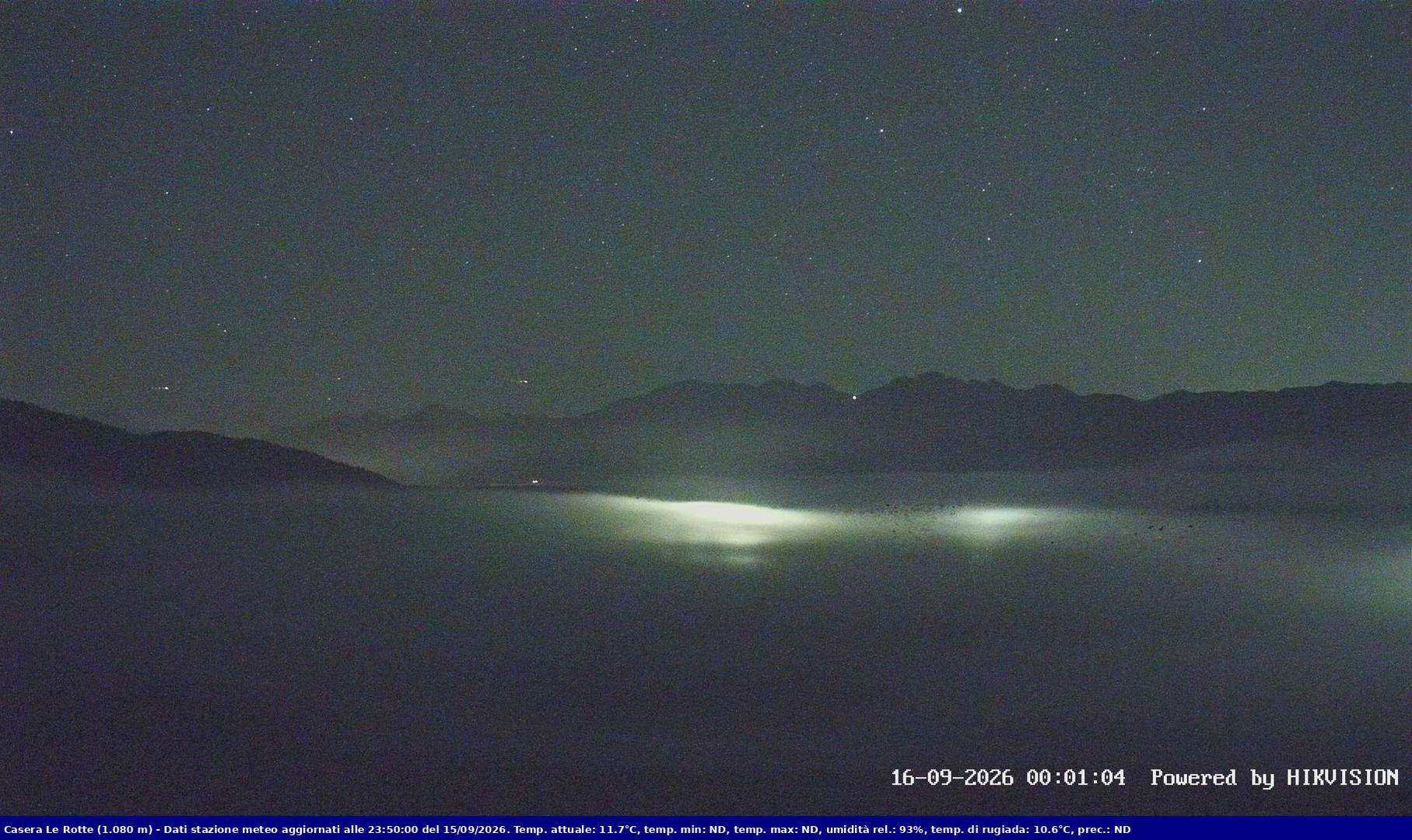 time-lapse frame, Pian Cansiglio - Casera Le Rotte webcam