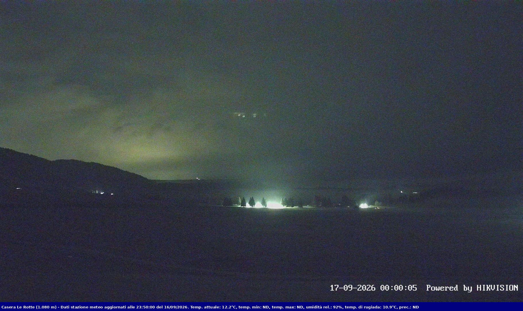 time-lapse frame, Pian Cansiglio - Casera Le Rotte webcam