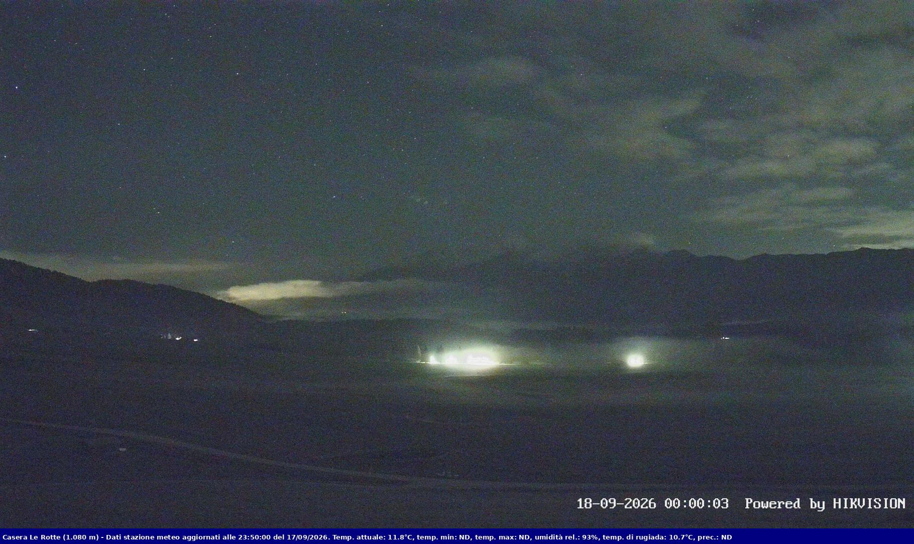 time-lapse frame, Pian Cansiglio - Casera Le Rotte webcam