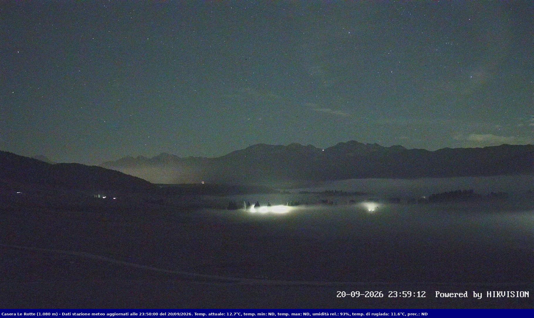 time-lapse frame, Pian Cansiglio - Casera Le Rotte webcam