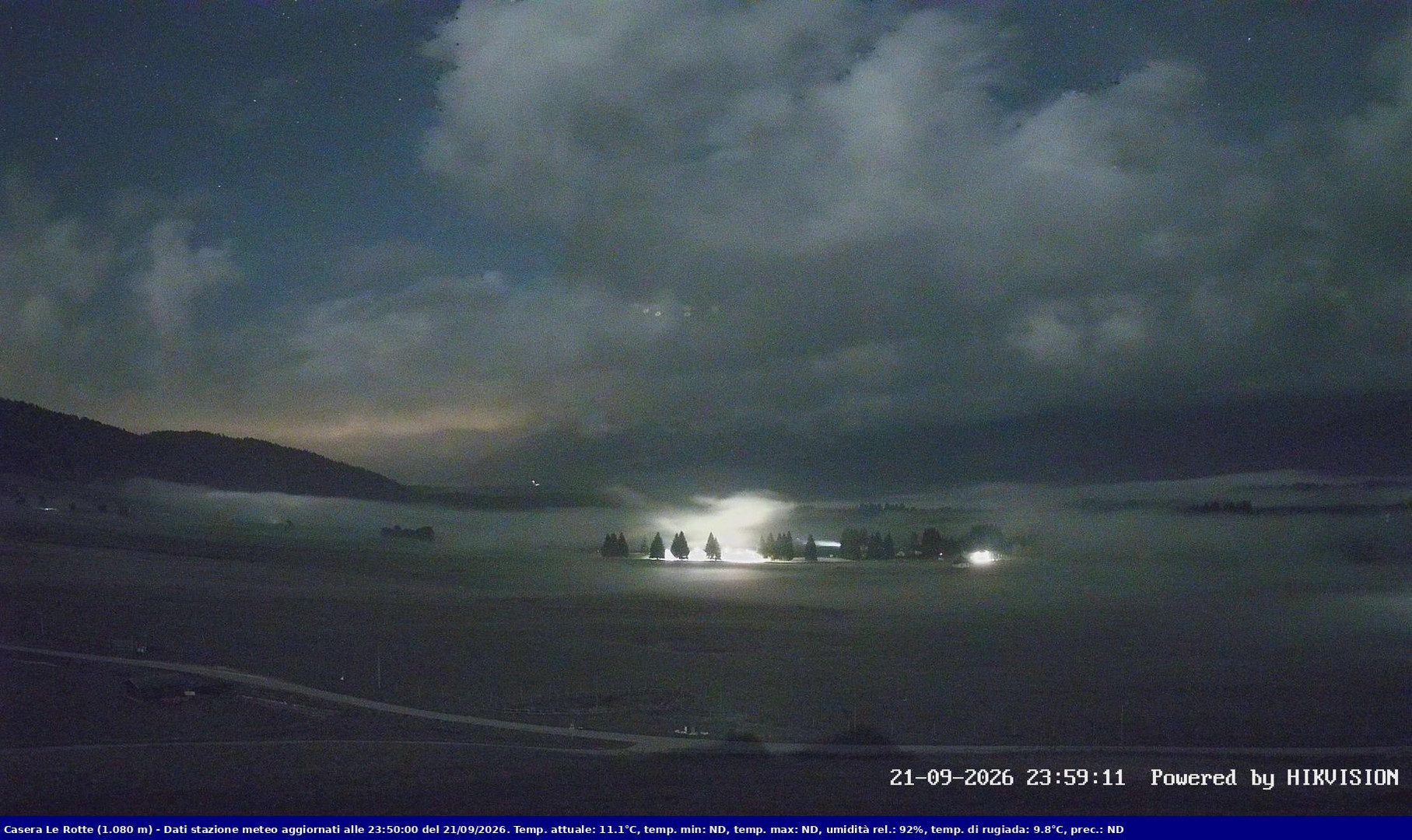 time-lapse frame, Pian Cansiglio - Casera Le Rotte webcam
