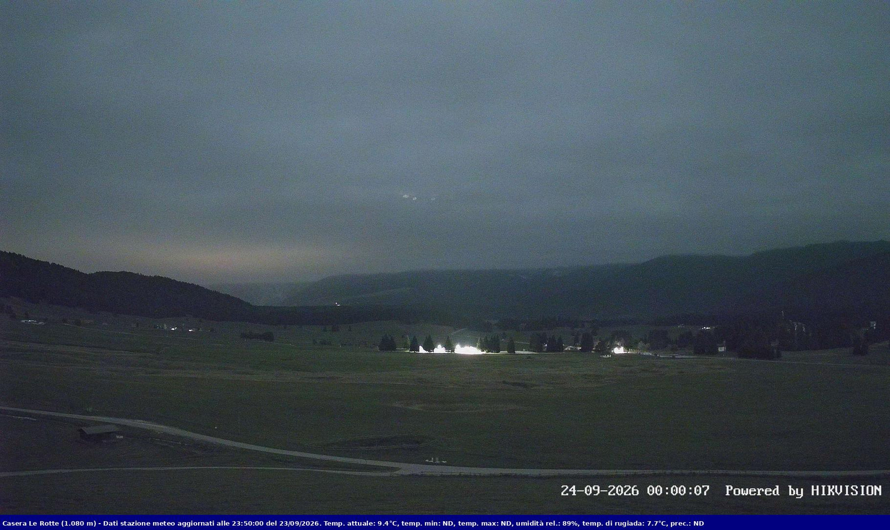 time-lapse frame, Pian Cansiglio - Casera Le Rotte webcam