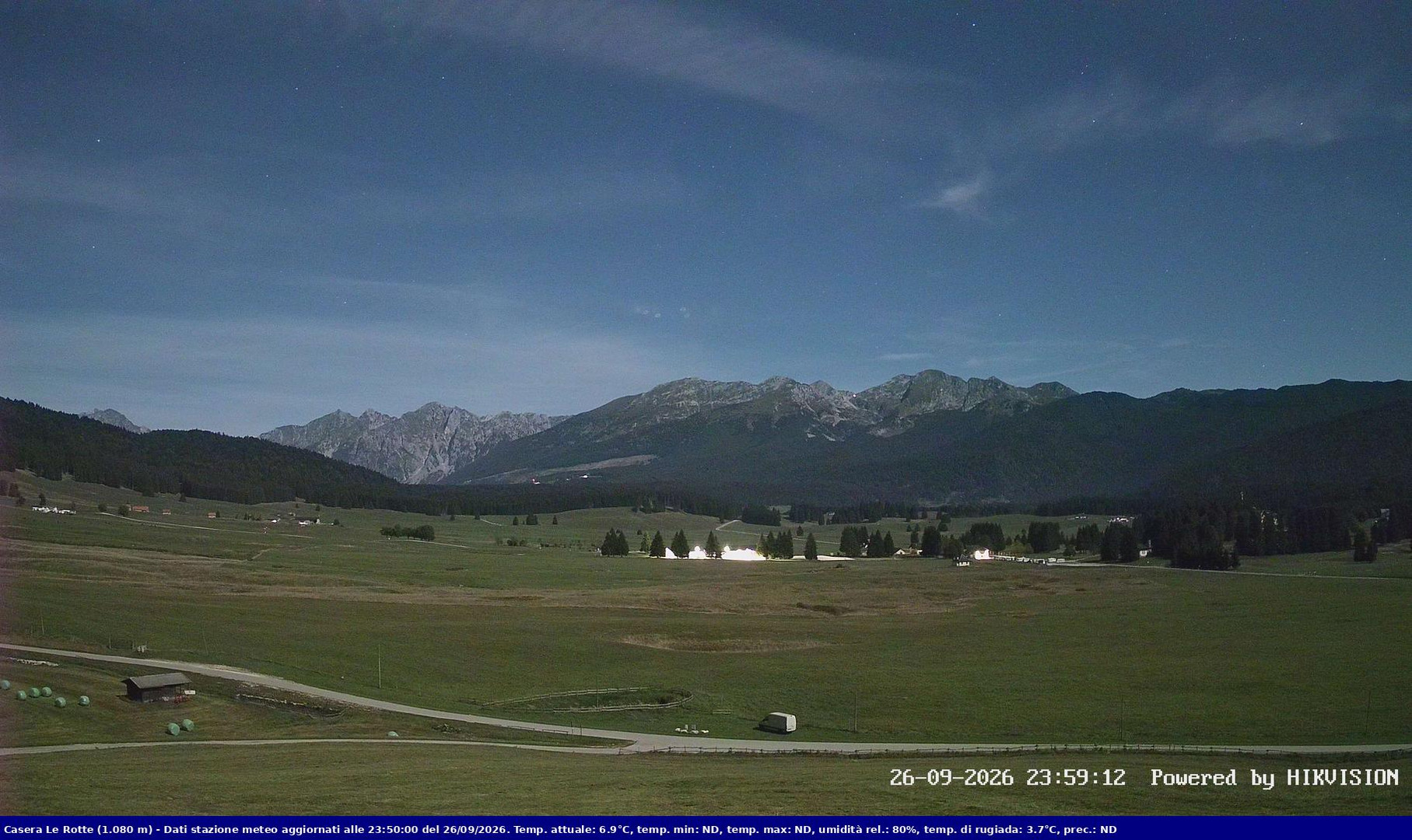 time-lapse frame, Pian Cansiglio - Casera Le Rotte webcam