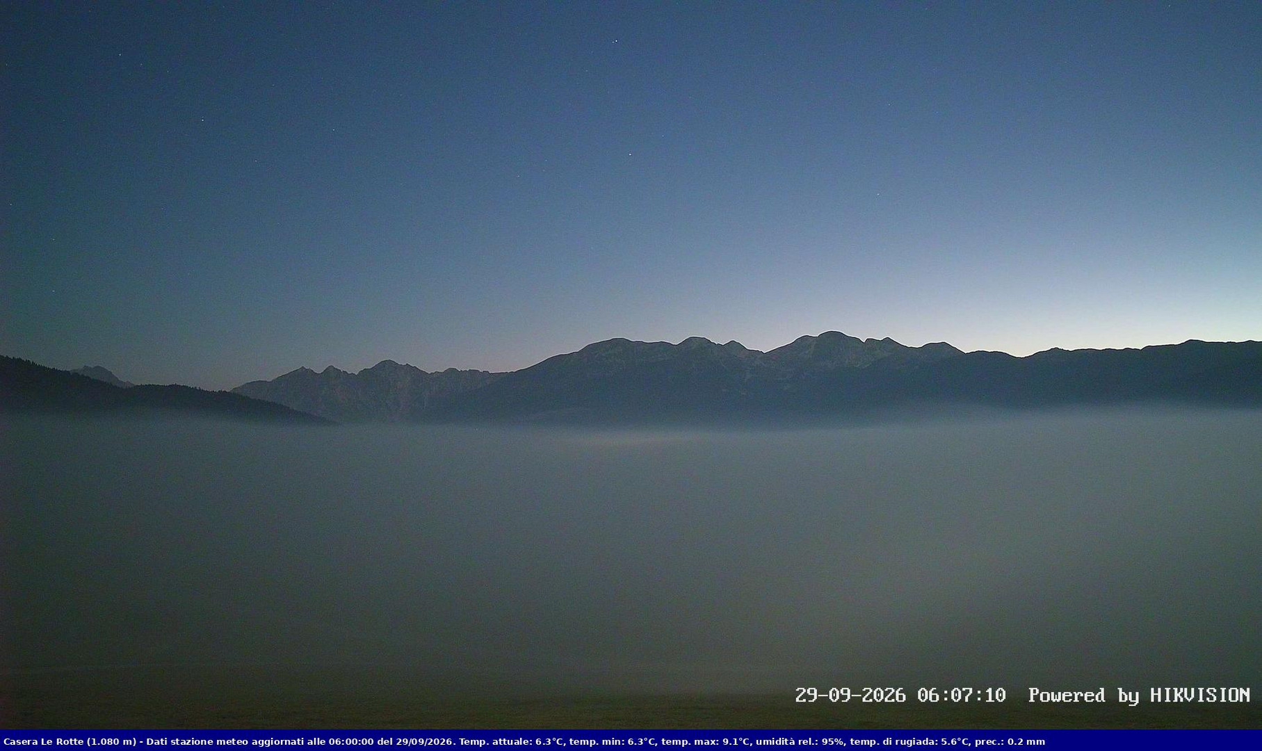 view from Pian Cansiglio - Casera Le Rotte on 2026-09-29