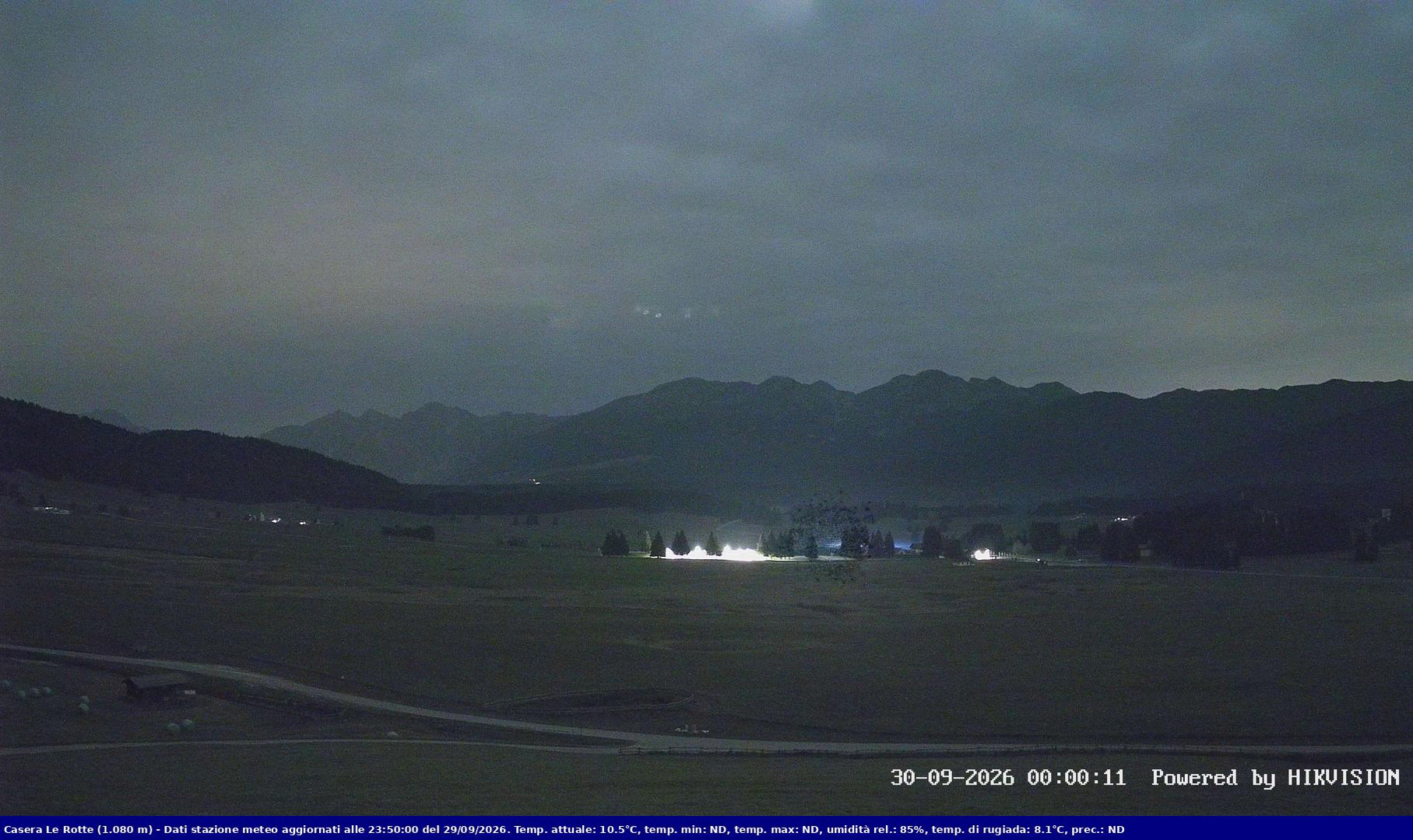 time-lapse frame, Pian Cansiglio - Casera Le Rotte webcam