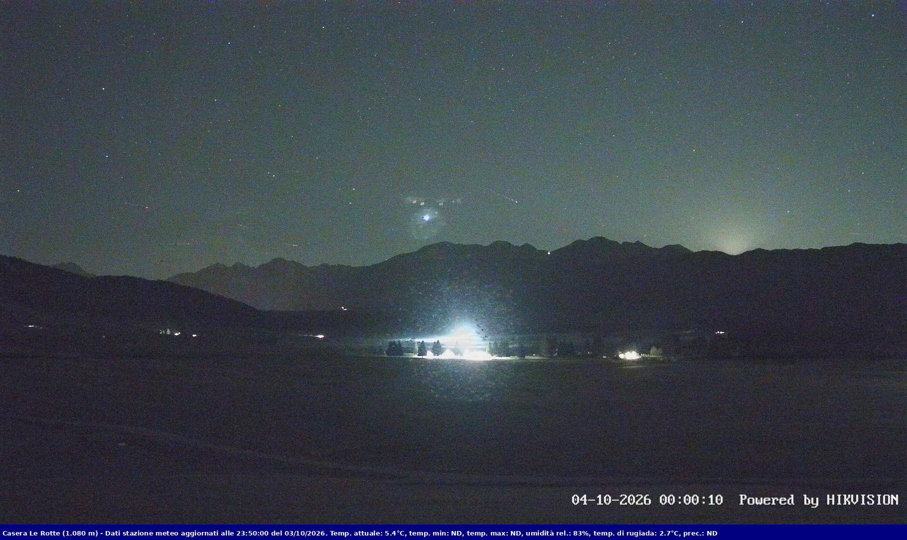 time-lapse frame, Pian Cansiglio - Casera Le Rotte webcam