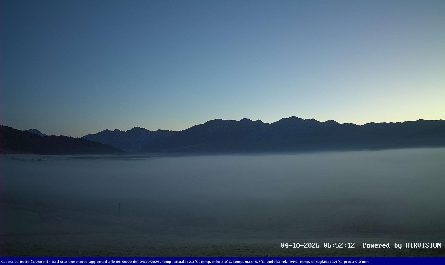 view from Pian Cansiglio - Casera Le Rotte on 2026-10-04