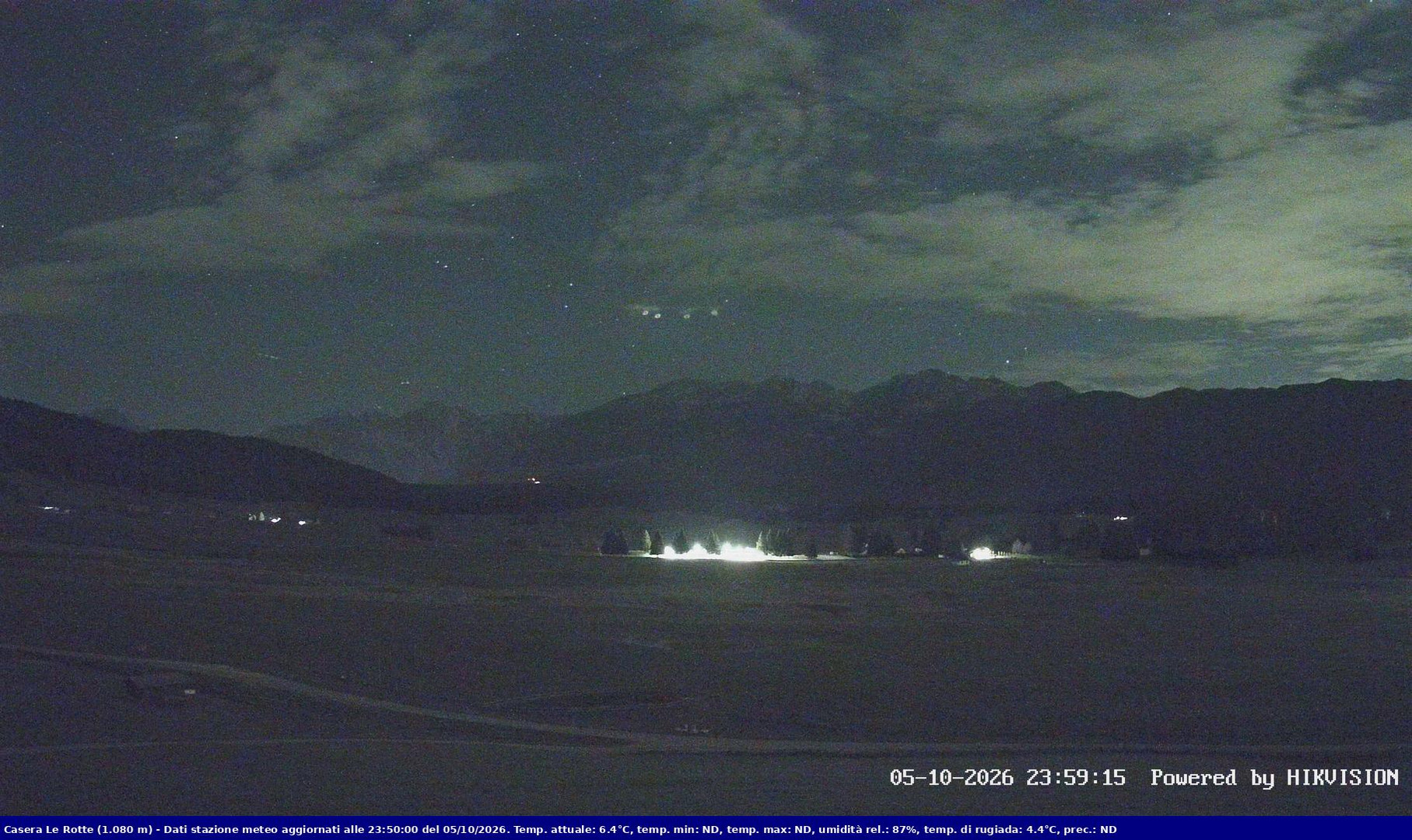 time-lapse frame, Pian Cansiglio - Casera Le Rotte webcam