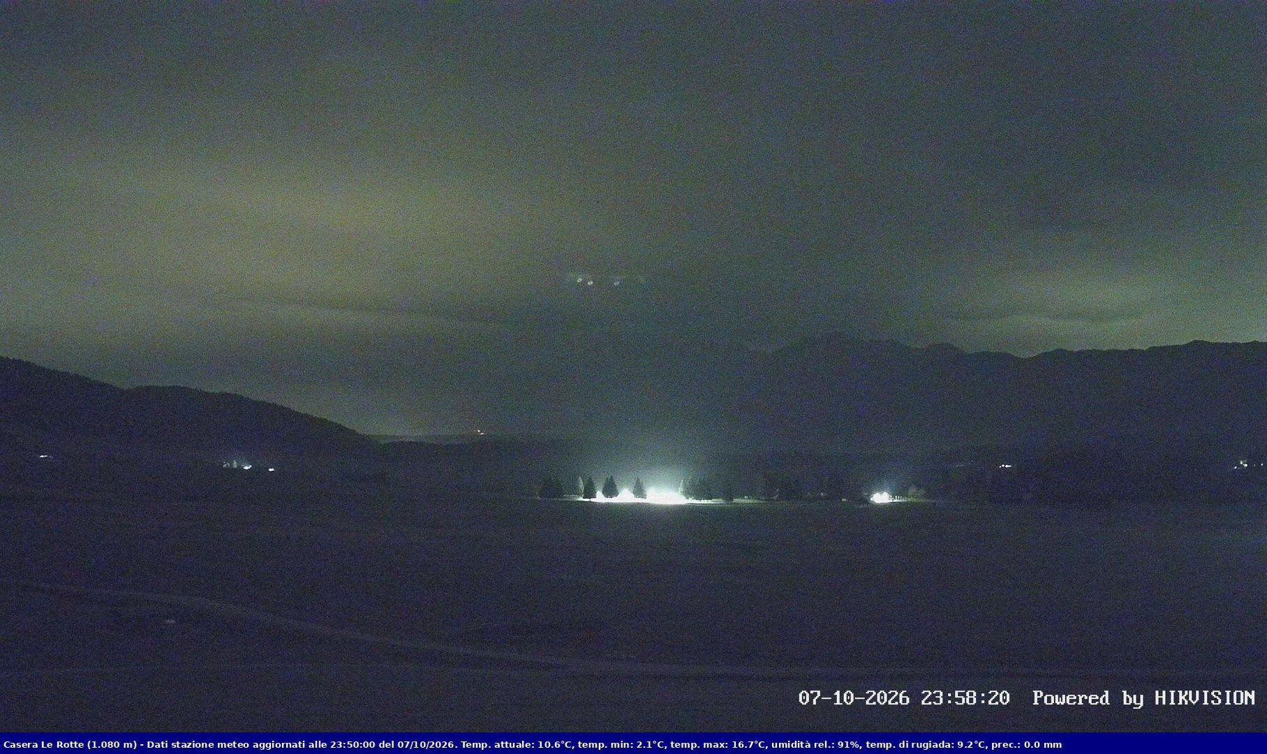 time-lapse frame, Pian Cansiglio - Casera Le Rotte webcam