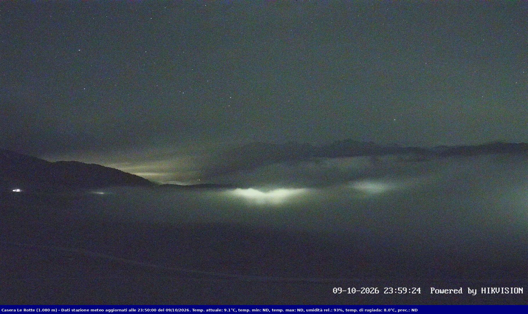 time-lapse frame, Pian Cansiglio - Casera Le Rotte webcam