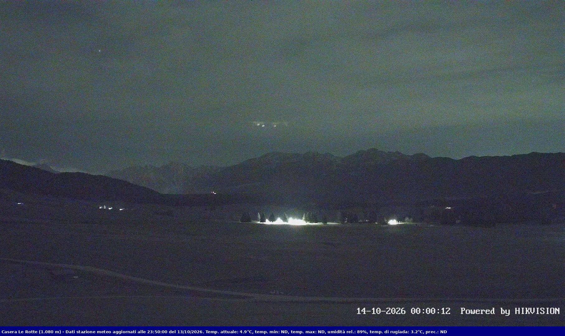 time-lapse frame, Pian Cansiglio - Casera Le Rotte webcam