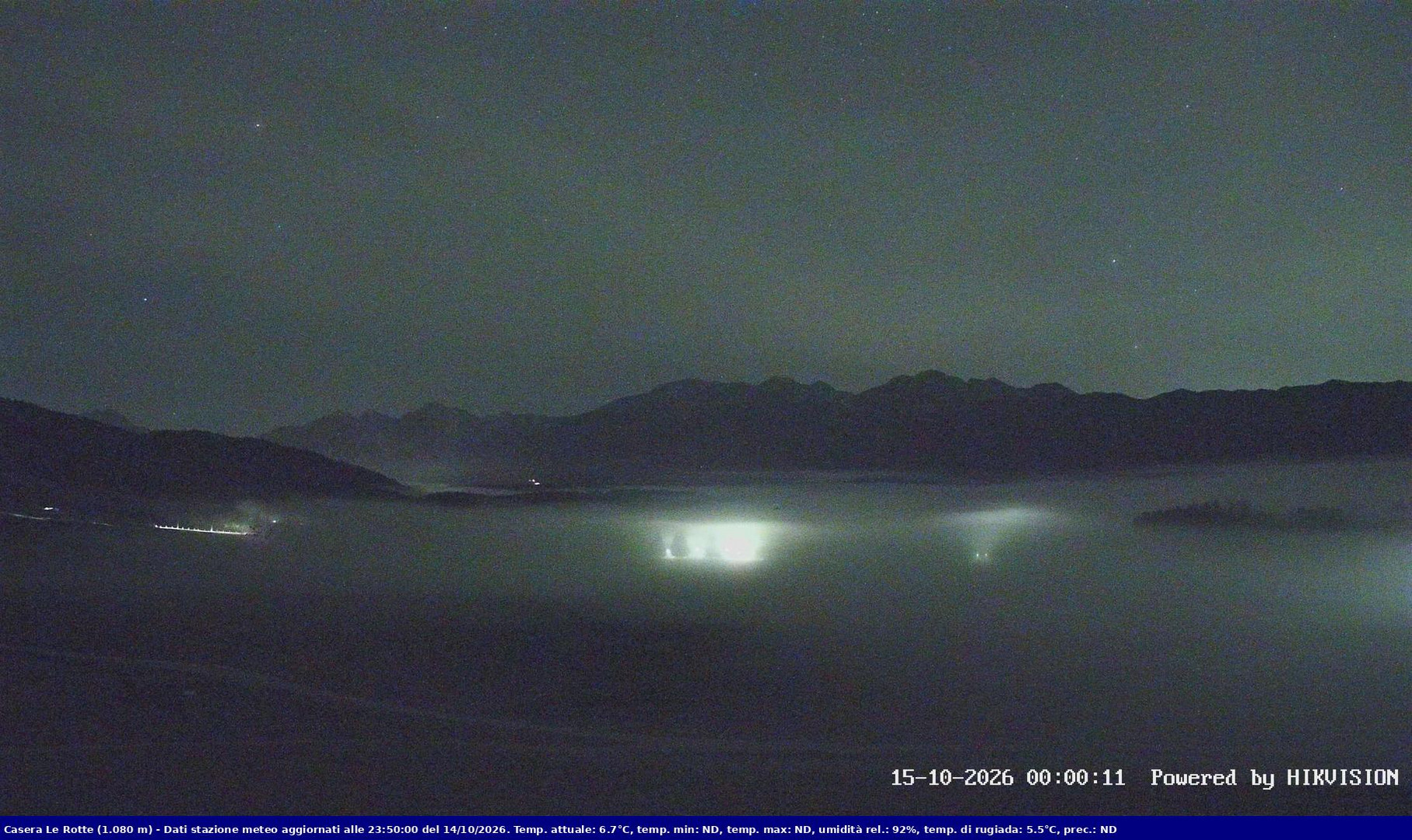 time-lapse frame, Pian Cansiglio - Casera Le Rotte webcam