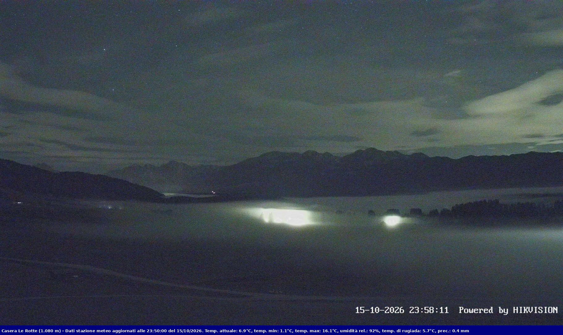 time-lapse frame, Pian Cansiglio - Casera Le Rotte webcam