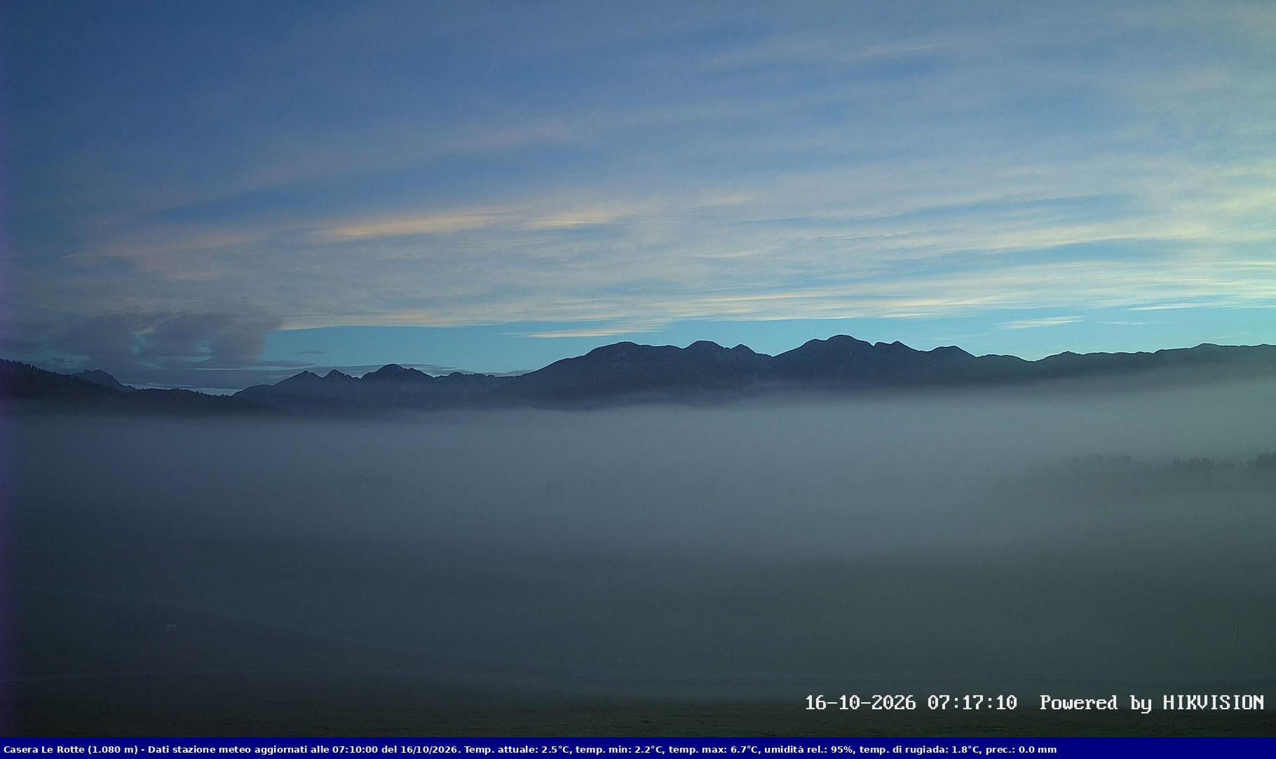 view from Pian Cansiglio - Casera Le Rotte on 2026-10-16