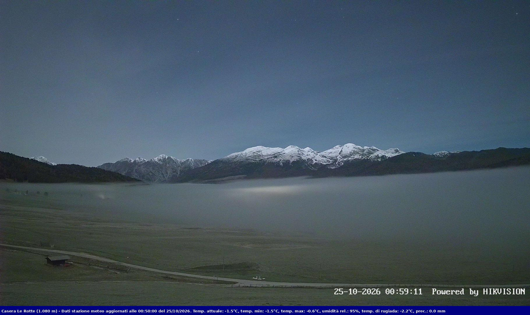 time-lapse frame, Pian Cansiglio - Casera Le Rotte webcam