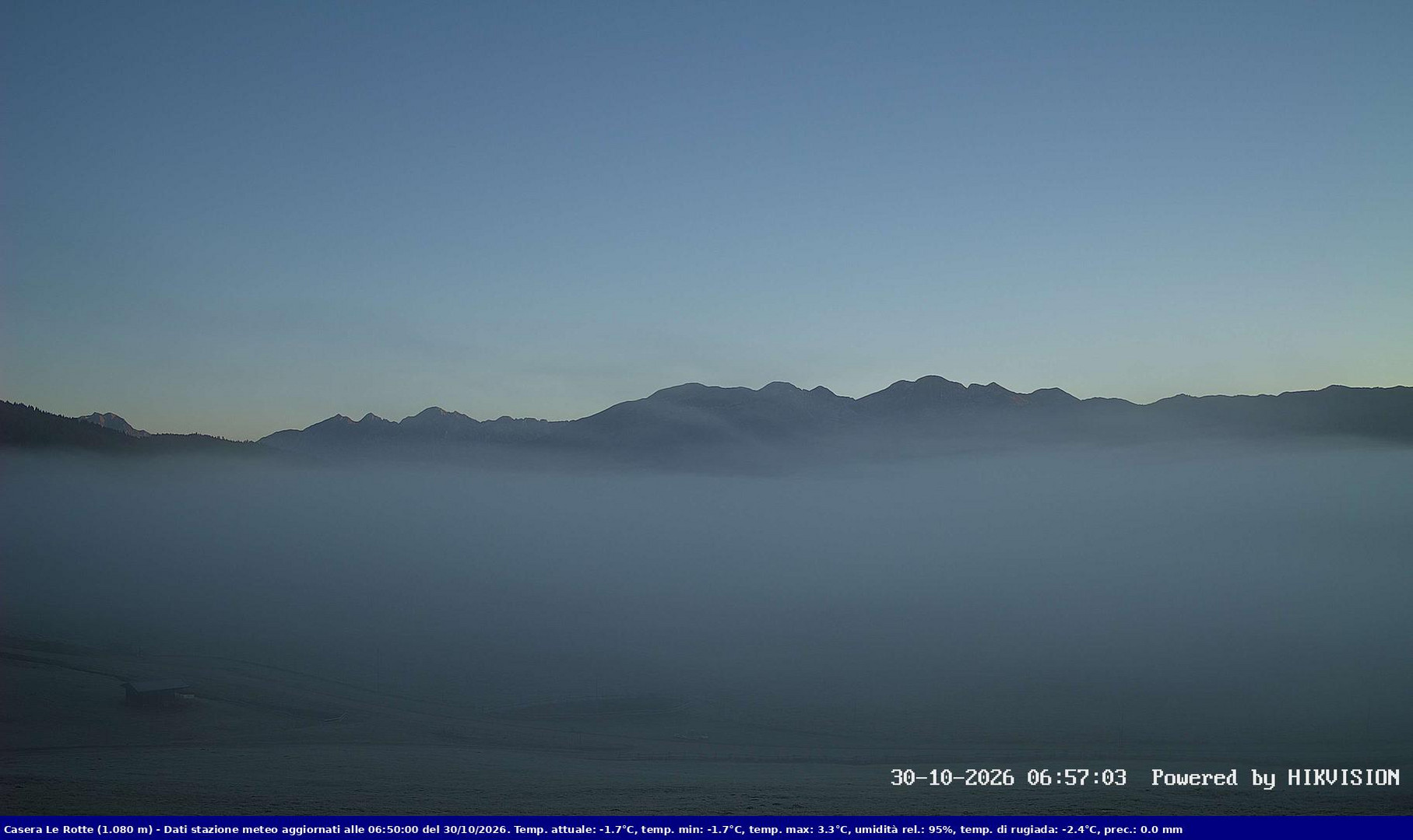 view from Pian Cansiglio - Casera Le Rotte on 2026-10-30