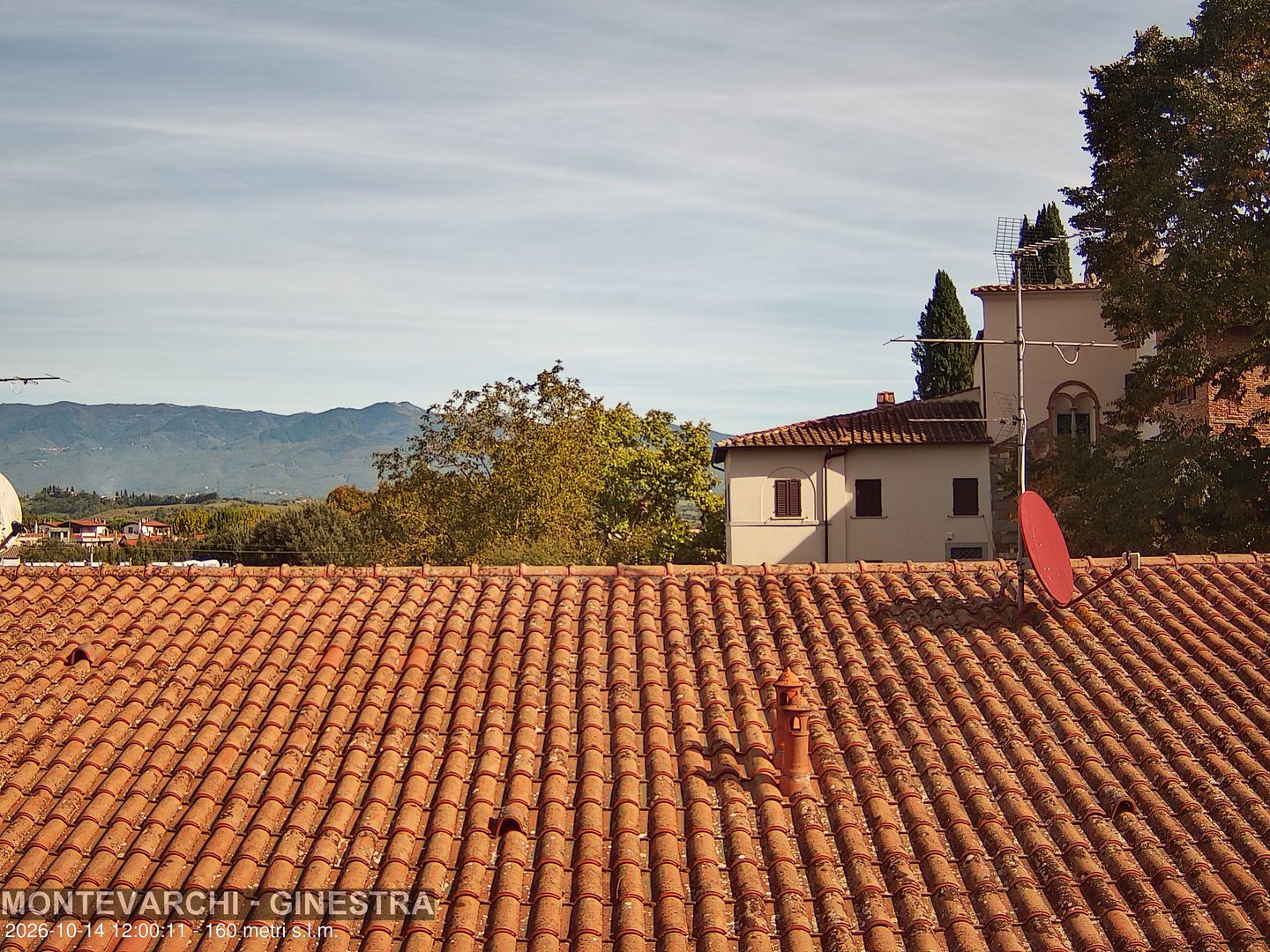 view from Montevarchi - AR - Località Ginestra on 2026-10-14