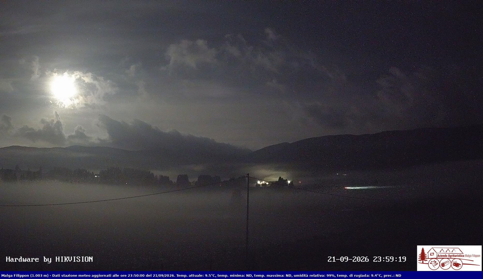time-lapse frame, Pian Cansiglio - Agriturismo Malga Filippon webcam