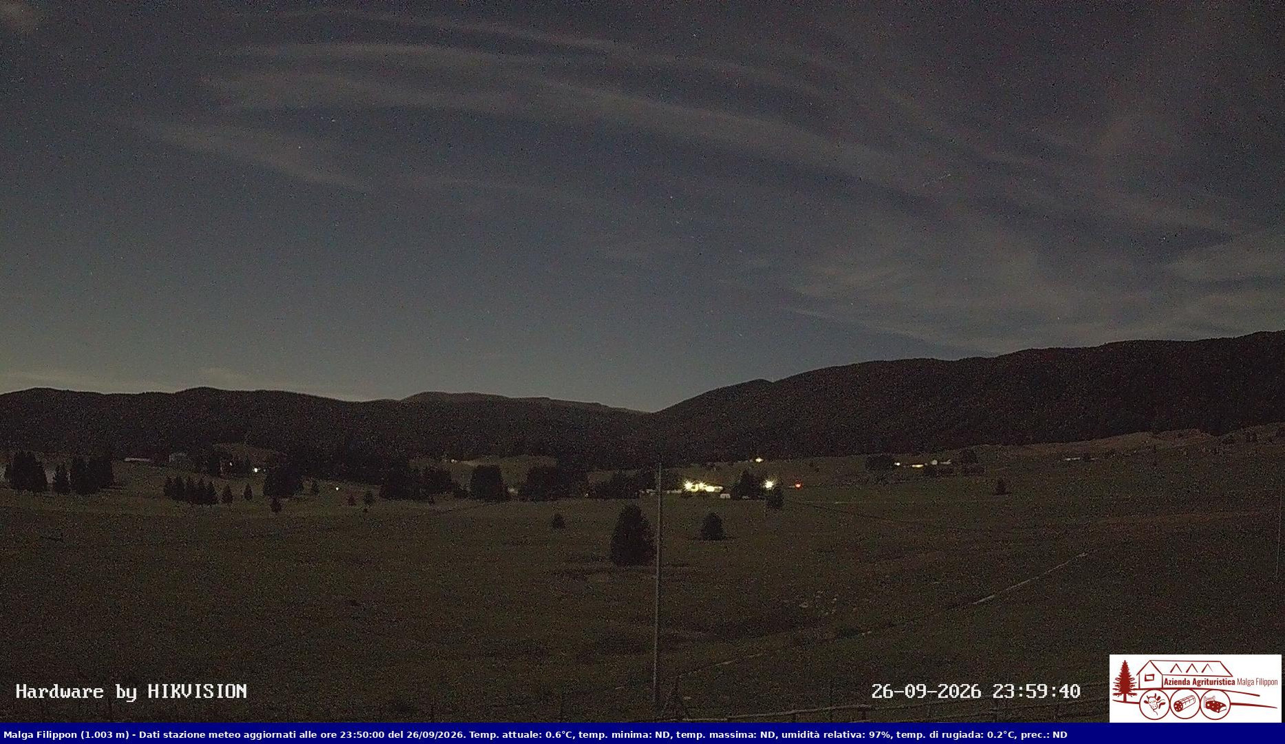 time-lapse frame, Pian Cansiglio - Agriturismo Malga Filippon webcam