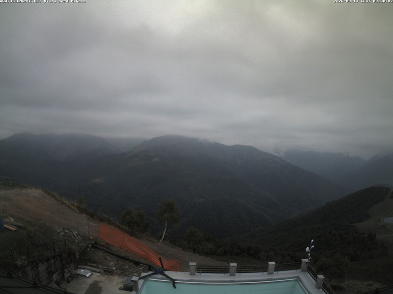 time-lapse frame, Bielmonte M. Marca vista M. Rosa e Valsessera webcam